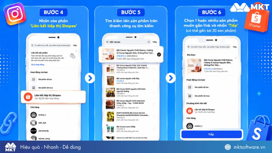 Gắn link tiếp thị liên kết Shopee trên IG qua bài đăng ảnh