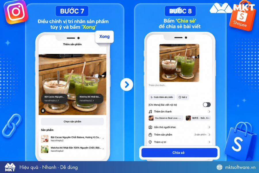 Đăng ảnh IG đã gắn link affiliate