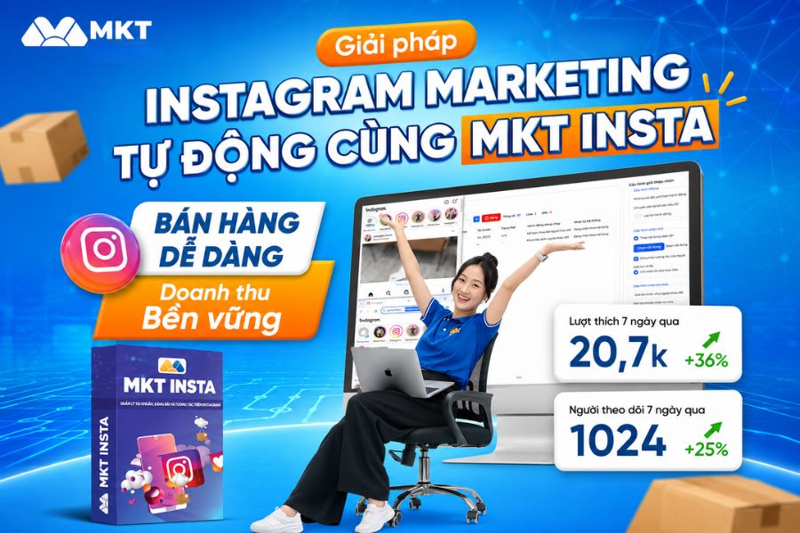 MKT Insta - Phần mềm hỗ trợ xây kênh Instagram 1000 follow