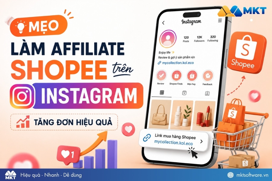 Mẹo làm affiliate Shopee trên Instagram