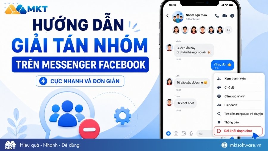 Hướng dẫn cách giải tán nhóm trên Messenger cập nhật 2026