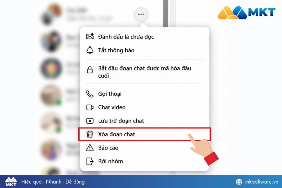 Cách xóa nhóm Messenger Facebook