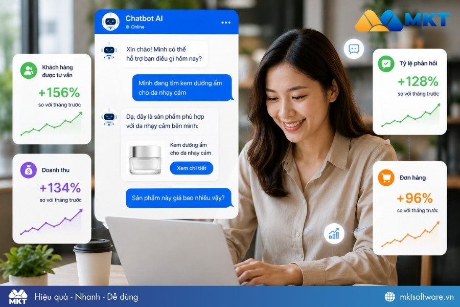 Ứng dụng Chatbot Marketing giúp đẩy mạnh hiệu quả bán hàng Ứng dụng Chatbot Marketing giúp đẩy mạnh hiệu quả bán hàng