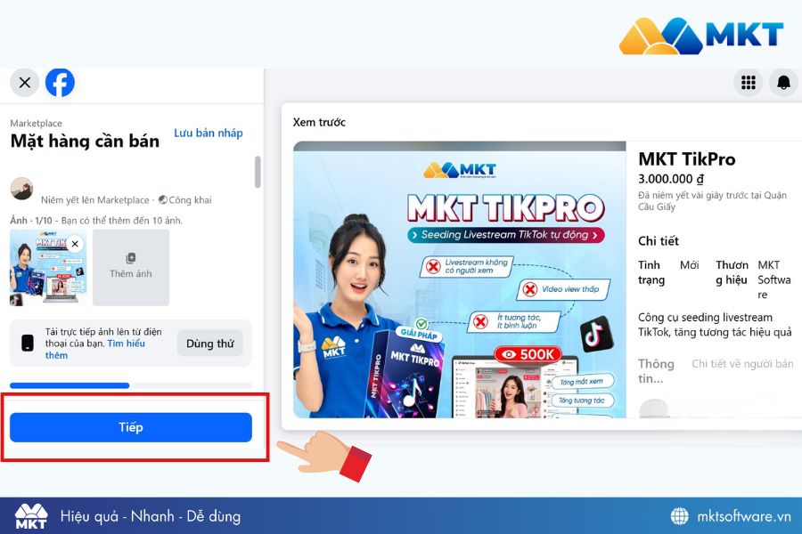 Điền đầy đủ thông tin sản phẩm cần bán trên Marketplace Facebook Điền đầy đủ thông tin sản phẩm cần bán trên Marketplace Facebook