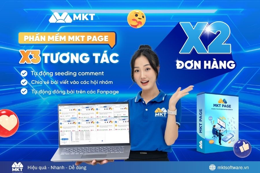 MKT Page - Phần mềm tăng tương tác, tăng follow fanpage Facebook MKT Page - Phần mềm tăng tương tác, tăng follow fanpage Facebook