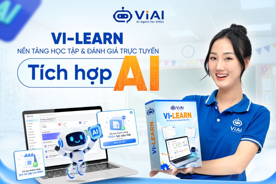 VI LEARN - Nền tảng học tập trực tuyến, quản lý lớp học bằng AI