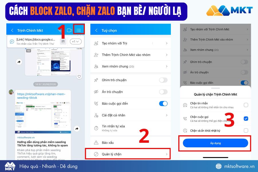 Cách chặn Zalo trên điện thoại