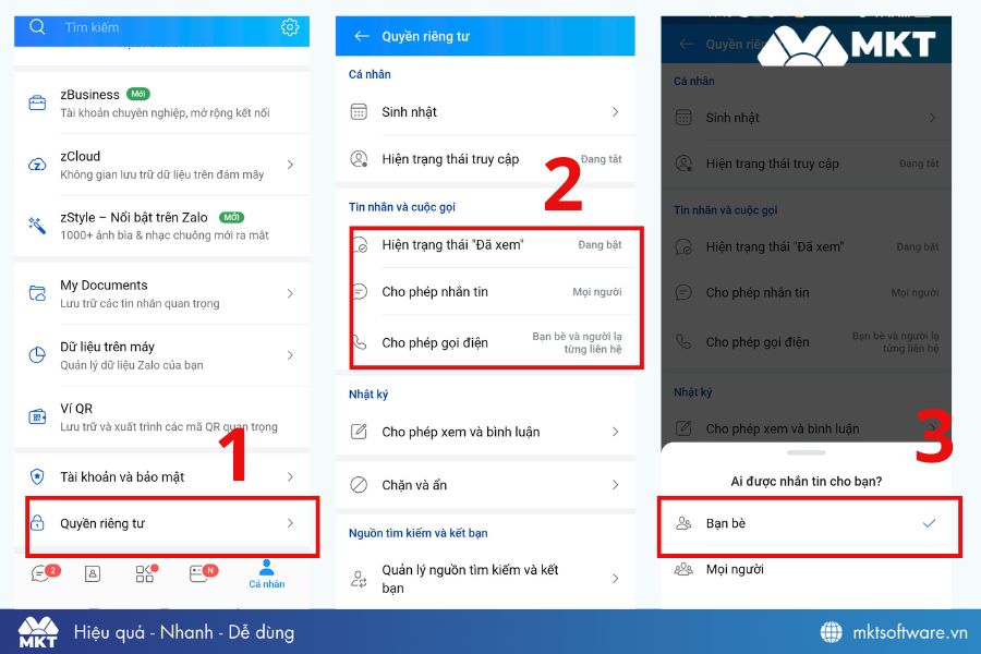Cách chặn tin nhắn Zalo của người lạ