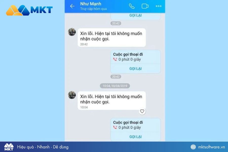 Dấu hiệu nhận biết bị block Zalo