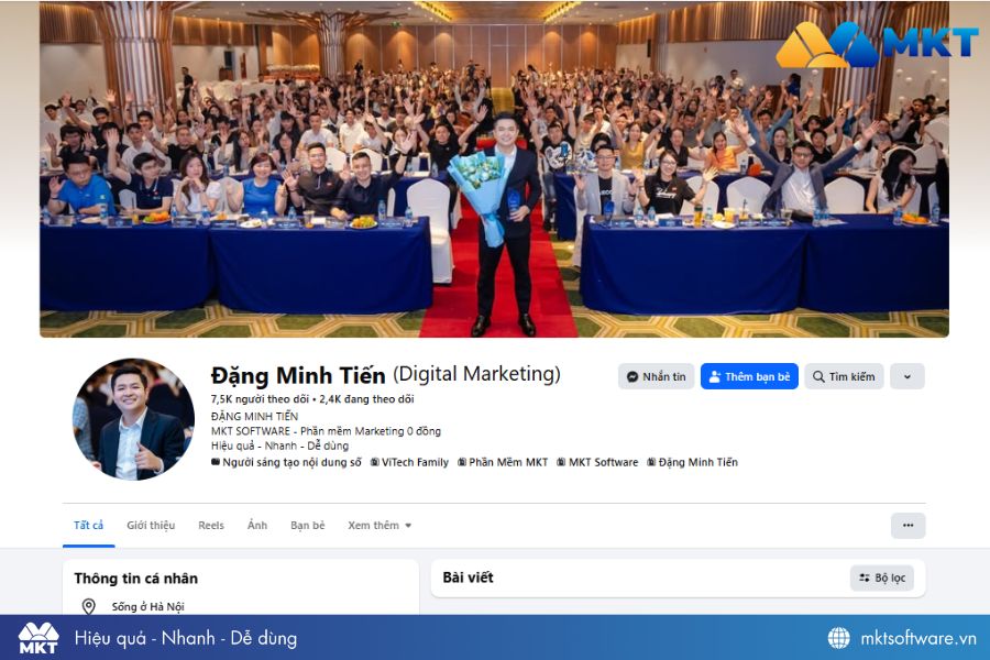 Tối ưu trang cá nhân Facebook để tạo sự uy tín, chuyên nghiệp