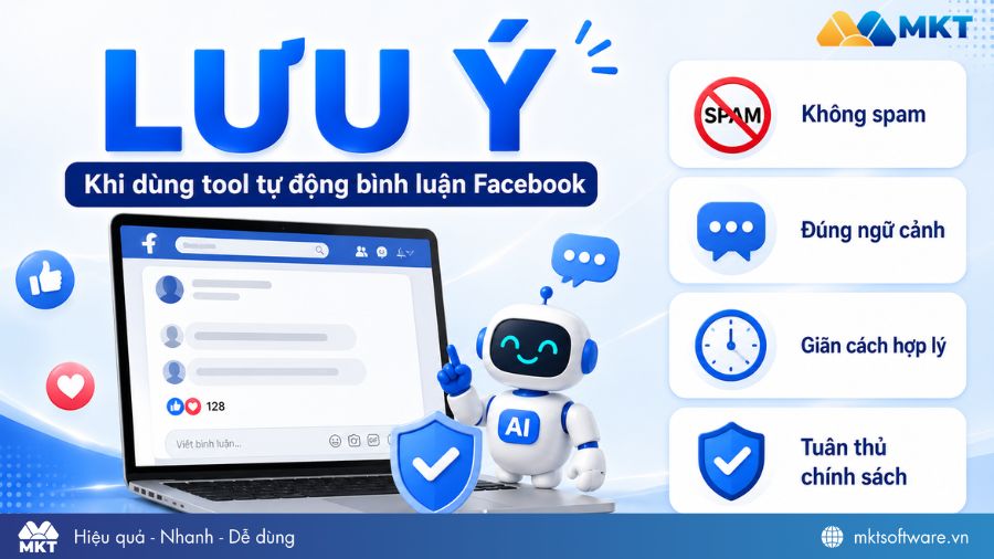 Lưu ý khi dùng tool tự động comment Facebook