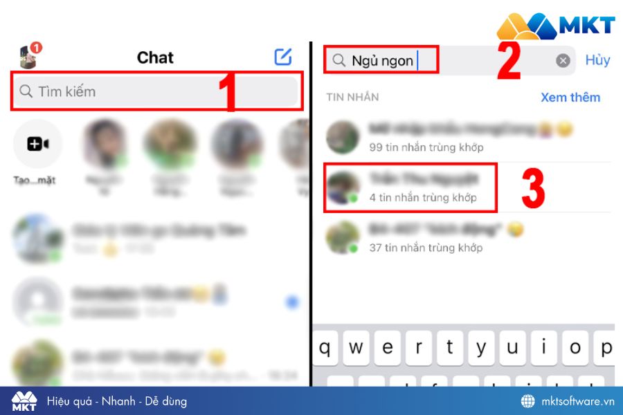 Xem lại inbox Facebook cũ theo từ khóa