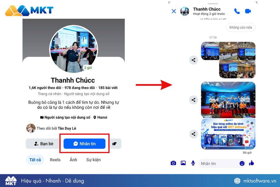 Cách gửi inbox Facebook cho người khác