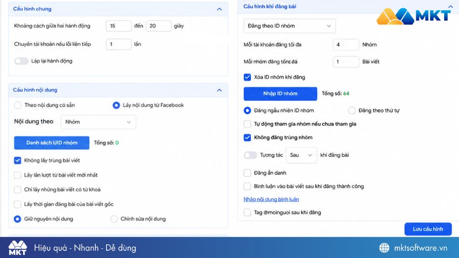 Thiết lập cấu hình đăng bài nhiều nhóm 1 lúc trên Facebook