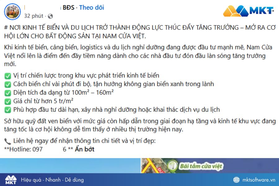 Mẫu content BĐS thu hút khách hàng