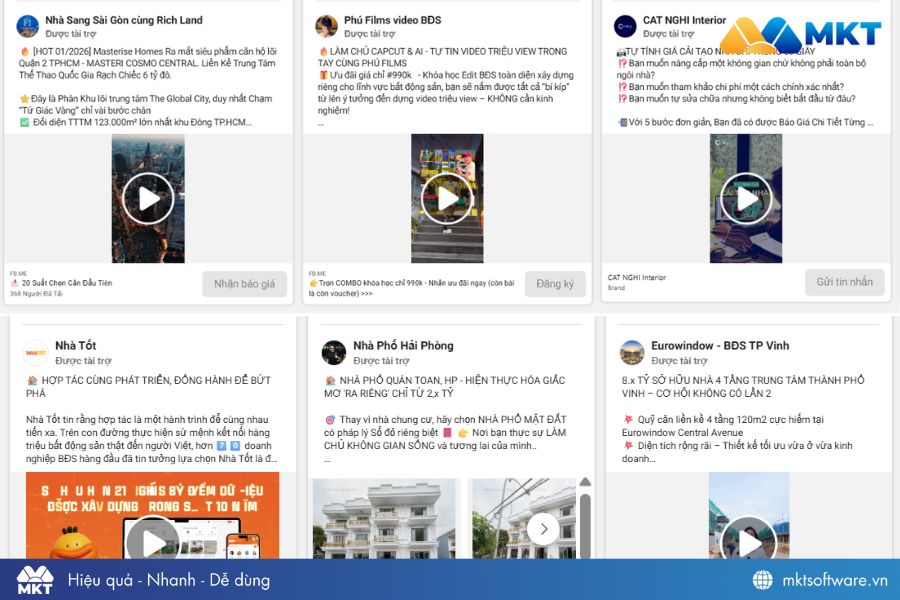 Tổng hợp mẫu content quảng cáo bất động sản Facebook