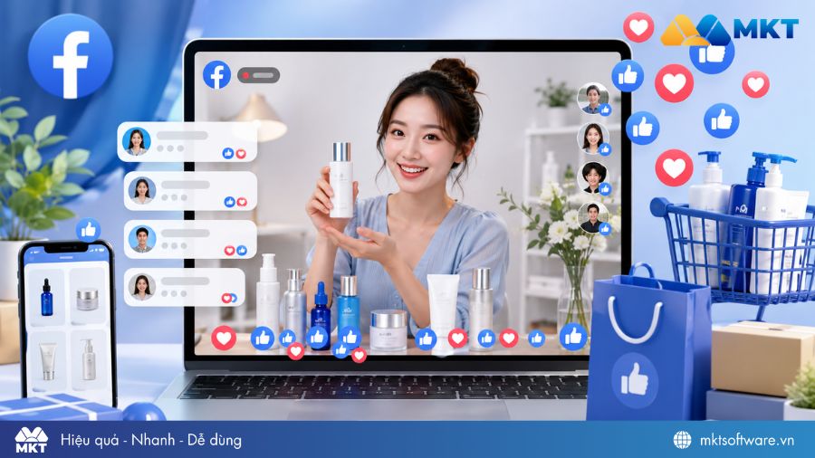Livestream bán hàng trên Facebook để thu hút tương tác, chốt đơn