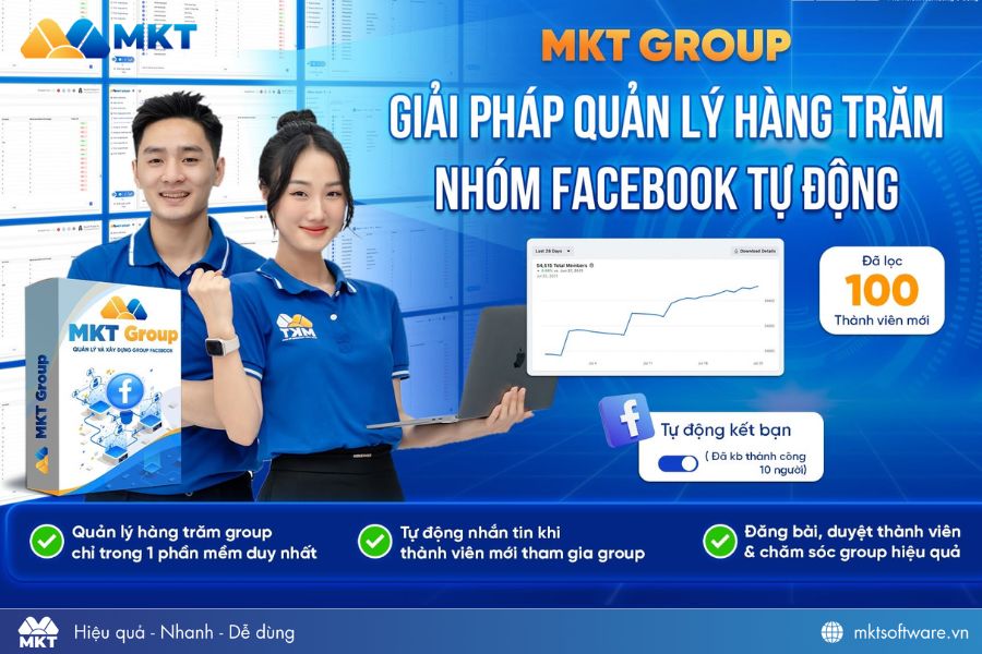 MKT Group - Phần mềm quản lý và xây group triệu thành viên