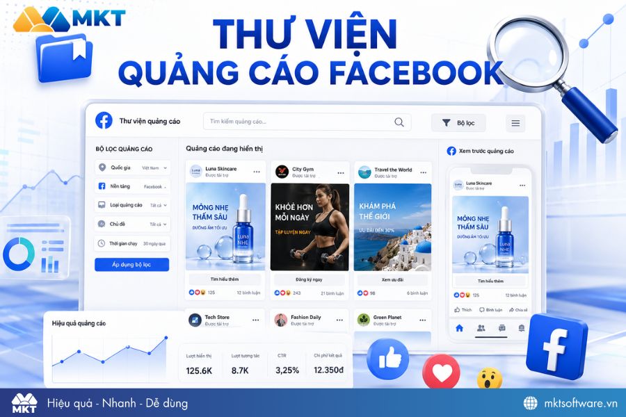Facebook Ad Library - Công cụ nghiên cứu quảng cáo Facebook miễn phí