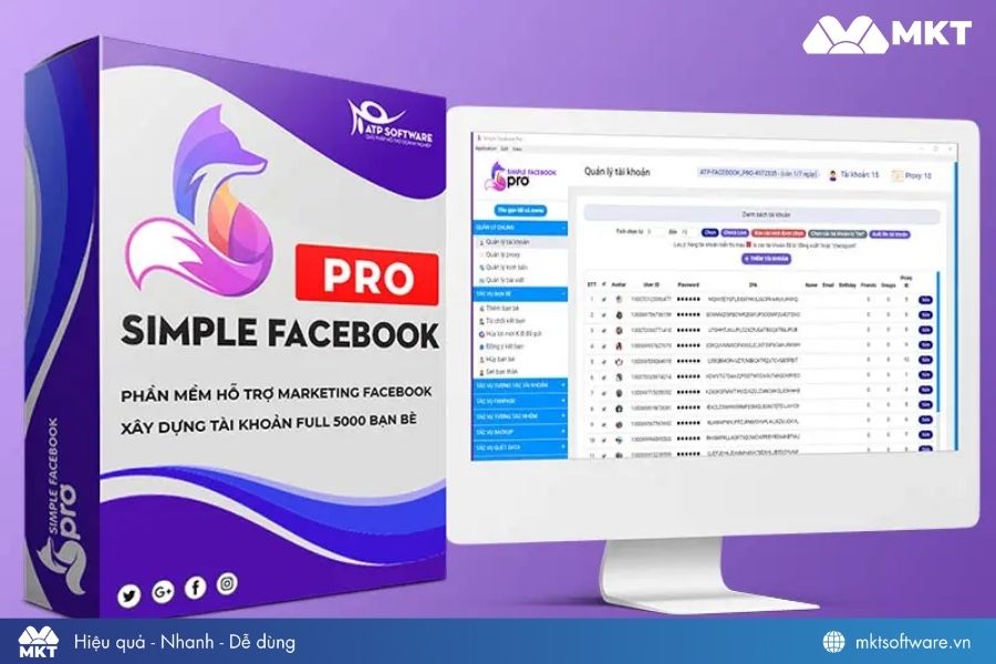 Phần mềm nuôi nick Facebook Simple FB Pro Phần mềm nuôi nick Facebook Simple FB Pro