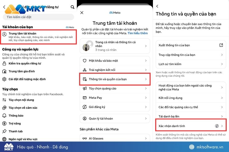 Nhấn “Xác nhận danh tính”