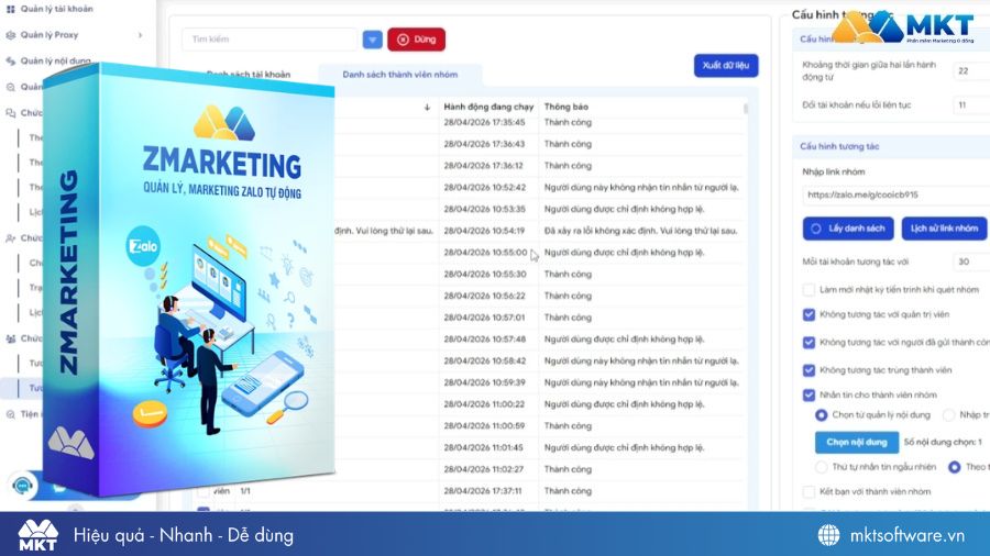 ZMarketing (PC) giúp chị Thu tiếp cận khách hàng trên Zalo tự động ZMarketing (PC) giúp chị Thu tiếp cận khách hàng trên Zalo tự động