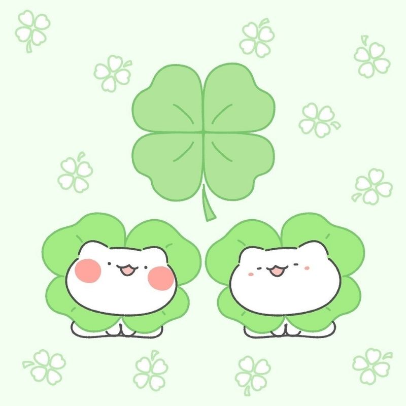 Avatar hai bé mèo cỏ 4 lá, cute và vui vẻ Avatar hai bé mèo cỏ 4 lá, cute và vui vẻ