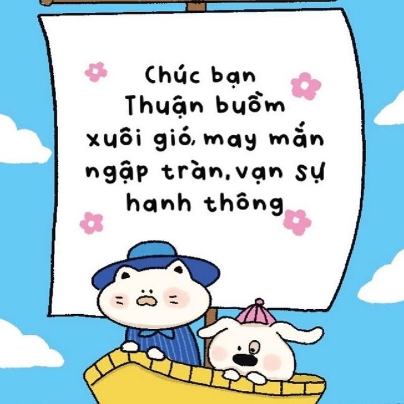 Avatar chúc may mắn, thuận buồm xuôi gió Avatar chúc may mắn, thuận buồm xuôi gió