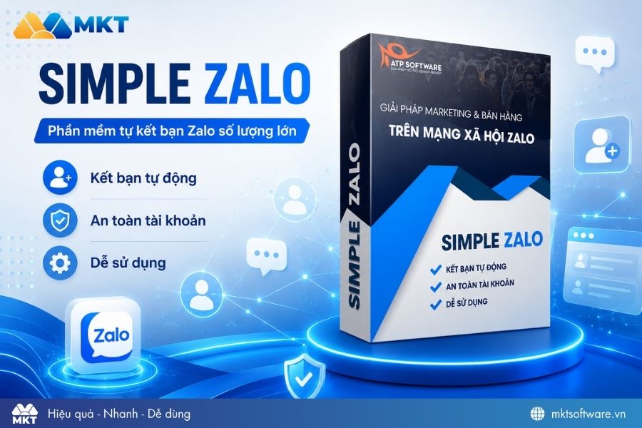 Phần mềm tự động kết bạn Zalo - Simple Zalo