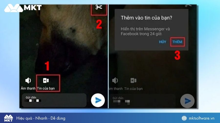 Bấm vào “Tin của bạn” sau đó nhấn “Thêm”