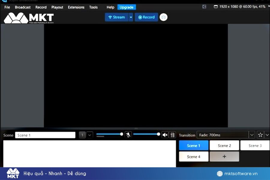 XSplit Broadcaster – Phần mềm livestream FB chất lượng