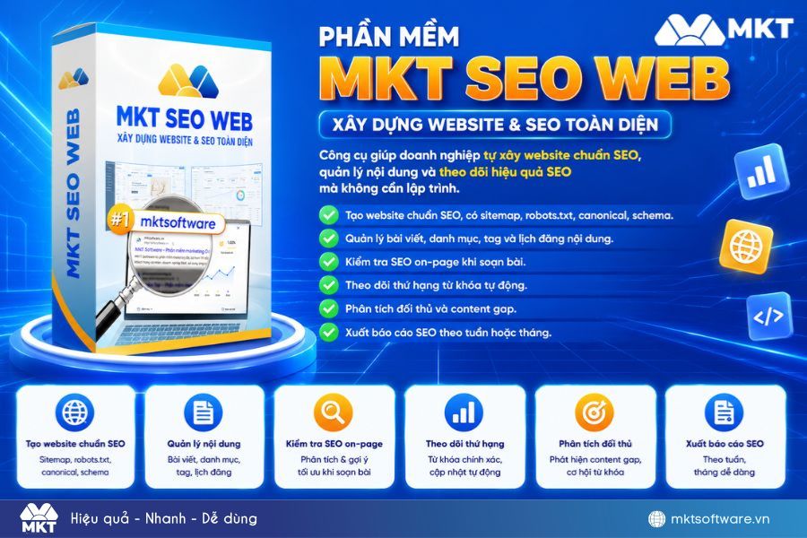 MKT SEO Web - Phần mềm Seo Web chất lượng hàng đầu hiện nay