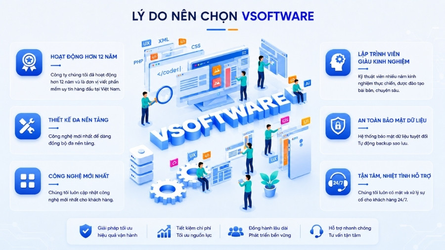 Lợi ích khi doanh nghiệp sử dụng dịch vụ VSoftware