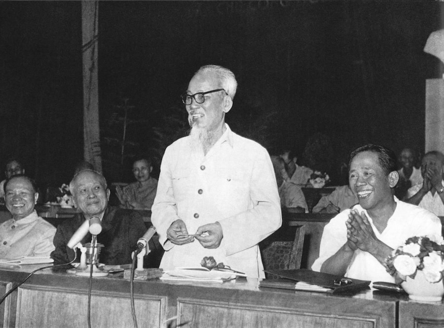 Hình ảnh Bác Hồ tại phiên khai mạc kỳ họp thứ 4, Quốc hội khóa III (1968)