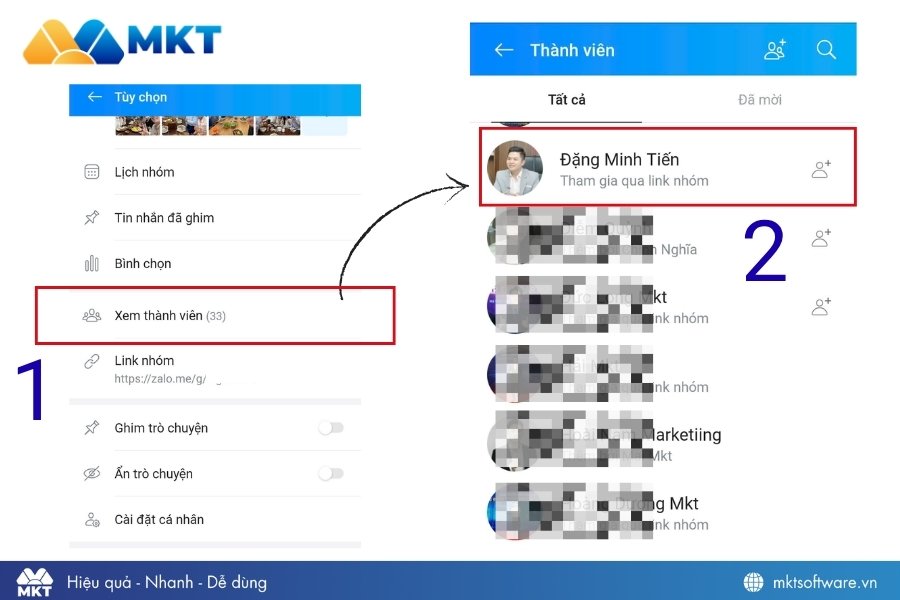 Kết bạn qua các hội nhóm trên Zalo
