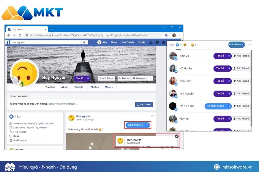 Tool check SĐT Facebook 