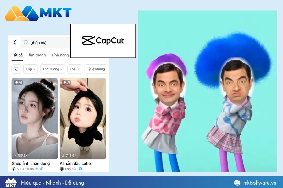 Cách ghép mặt vào video bằng Capcut 