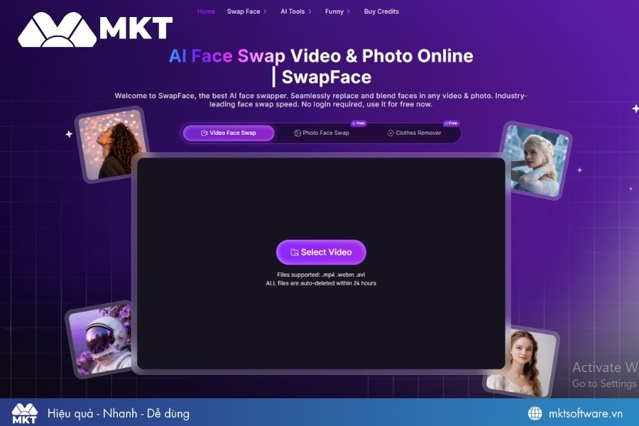 Truy cập SwapFace AI trên máy tính của bạn