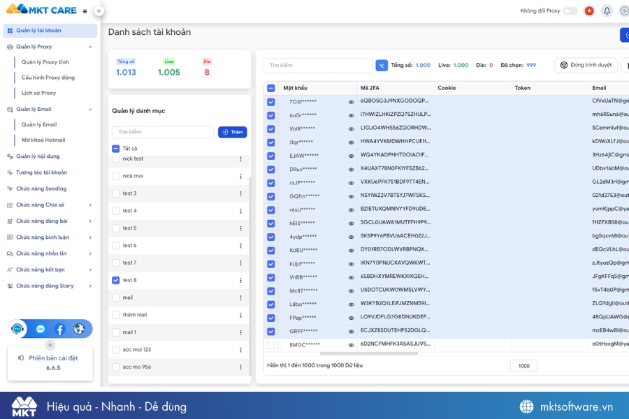 Nhập nick Facebook vào phần mềm MKT Care Nhập nick Facebook vào phần mềm MKT Care