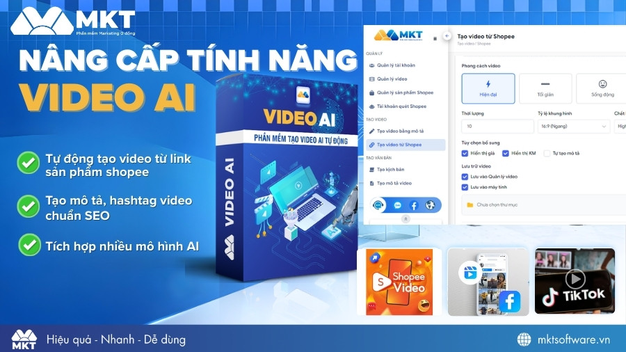 Phần mềm Video AI nâng cấp nhiều tính năng mới đột phá
