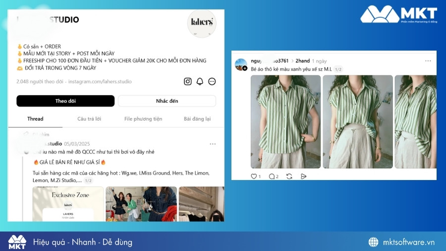 Bán hàng trực tiếp trên Threads