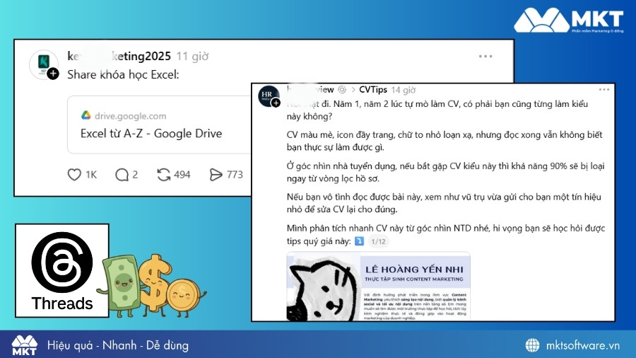 Chia sẻ kiến thức, tài liệu trên Threads để xây dựng cộng đồng