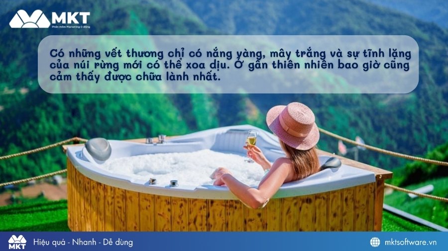 Caption du lịch chữa lành ý nghĩa, stt chữa lành sâu lắng