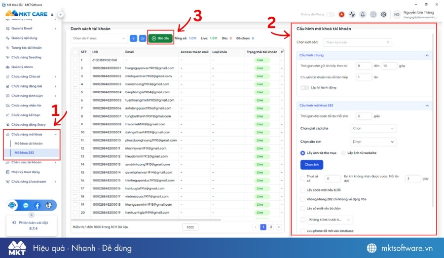 Các bước xử lý checkpoint link 282 bằng MKT Care