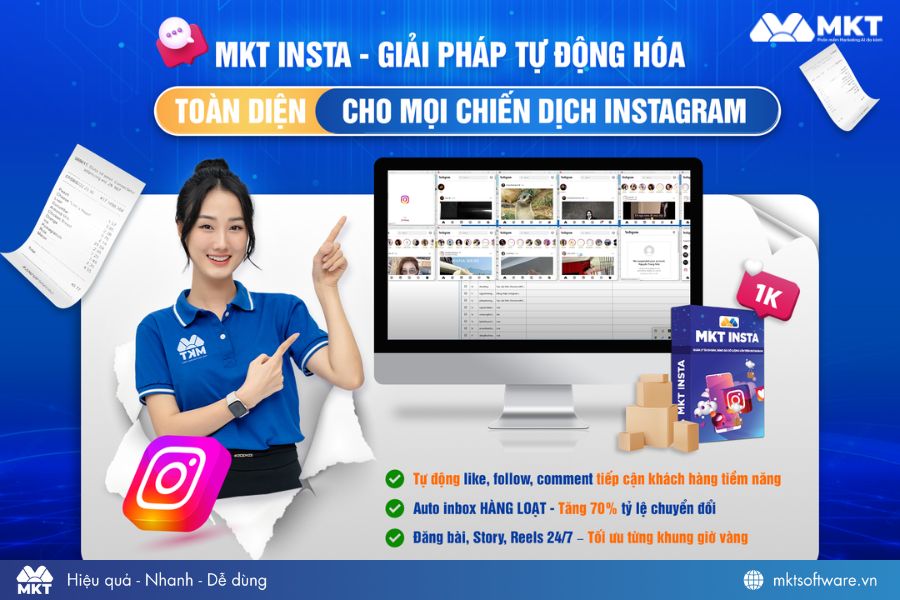 Phần mềm marketing Instagram tự động - MKT Insta