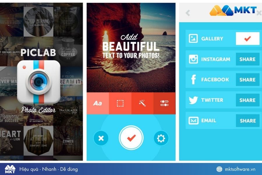 App ghép mặt kết hợp chỉnh sửa PicLab