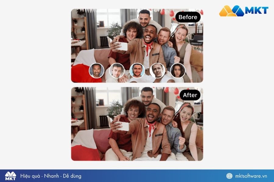 App ghép mặt tự nhiên Pica AI