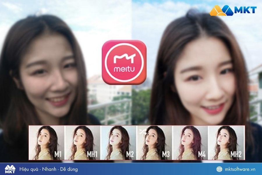 App ghép mặt kết hợp làm đẹp Meitu