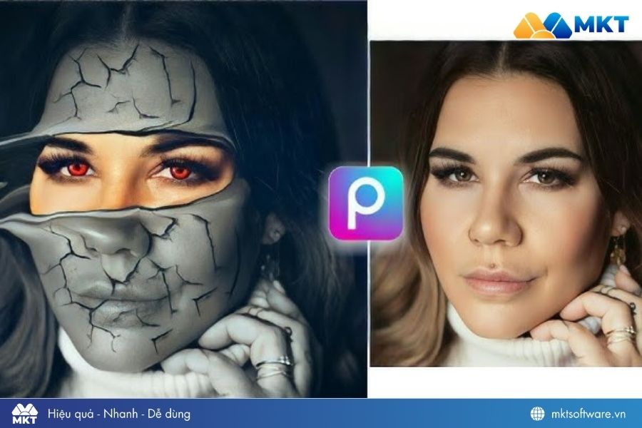 App ghép mặt vào video PicsArt