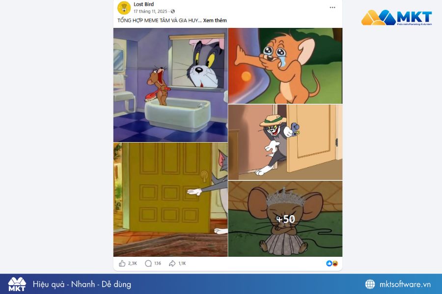 Bài đăng meme Facebook